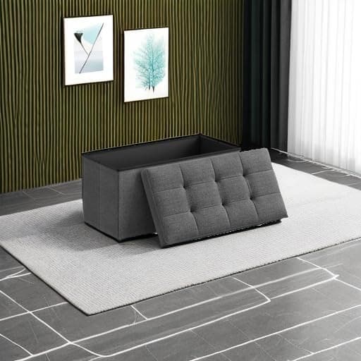SONGMICS Storage Ottoman Bench