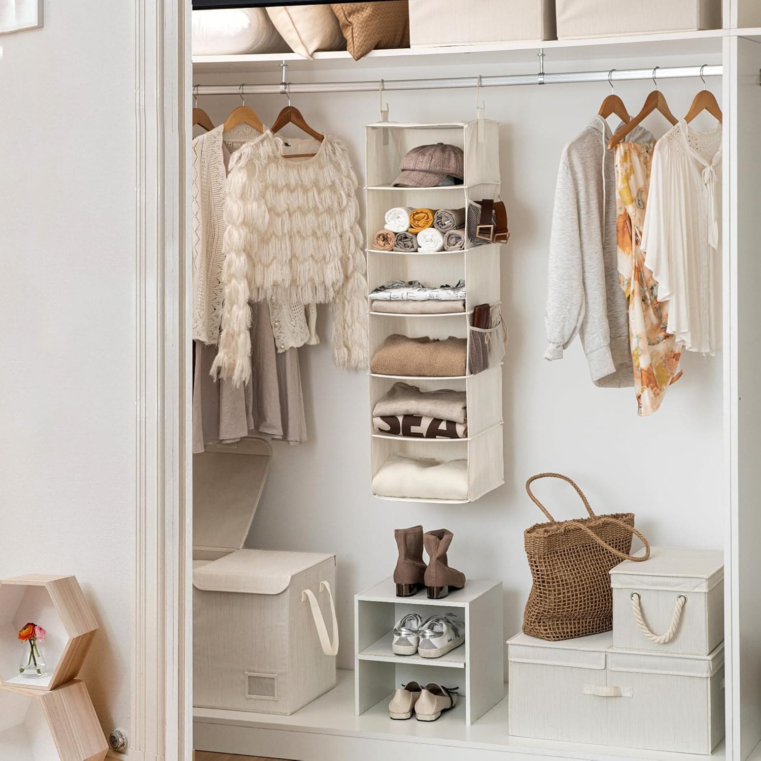 StorageWorks 6-Shelf Hanging Closet Organizer